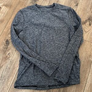 LULULEMON Men's Surge Warm Long Sleeve Sz Medium Heathered Black